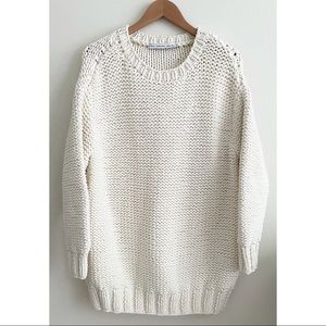 & Other Stories Cream Knit Warm Oversized Sweater